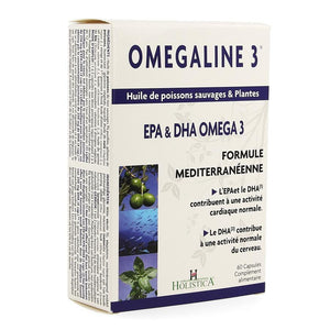 Omégaline 3 - Holistica - équilibre nerveux et fonction cardiaque - 60 capsules